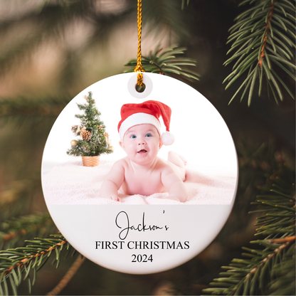 Baby’s First Christmas Bauble Decoration, Baby’s First Christmas Tree Decoration, New Baby Christmas Gift, Christmas Tree ornament