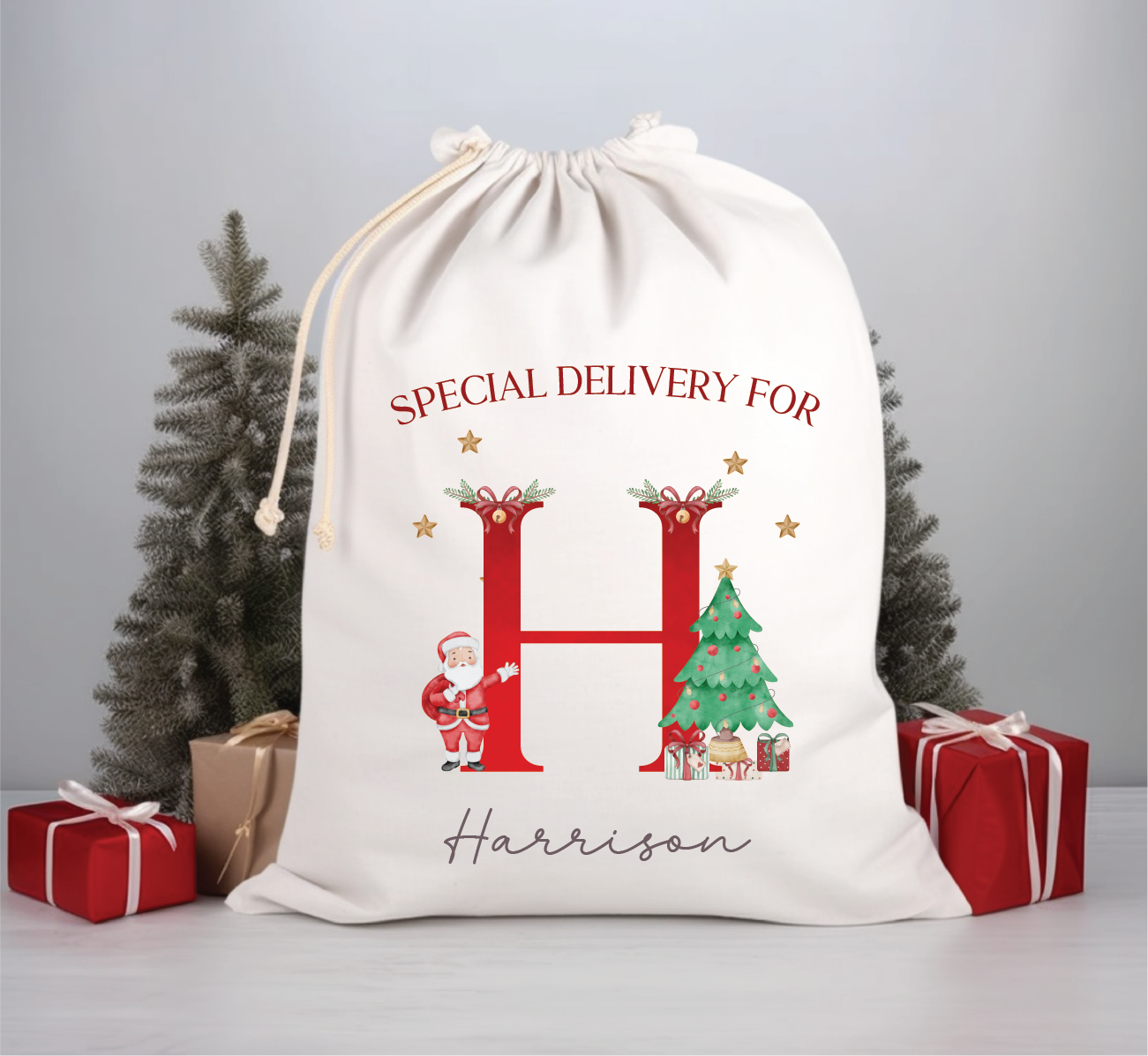 Personalised Santa Sack for Christmas Eve