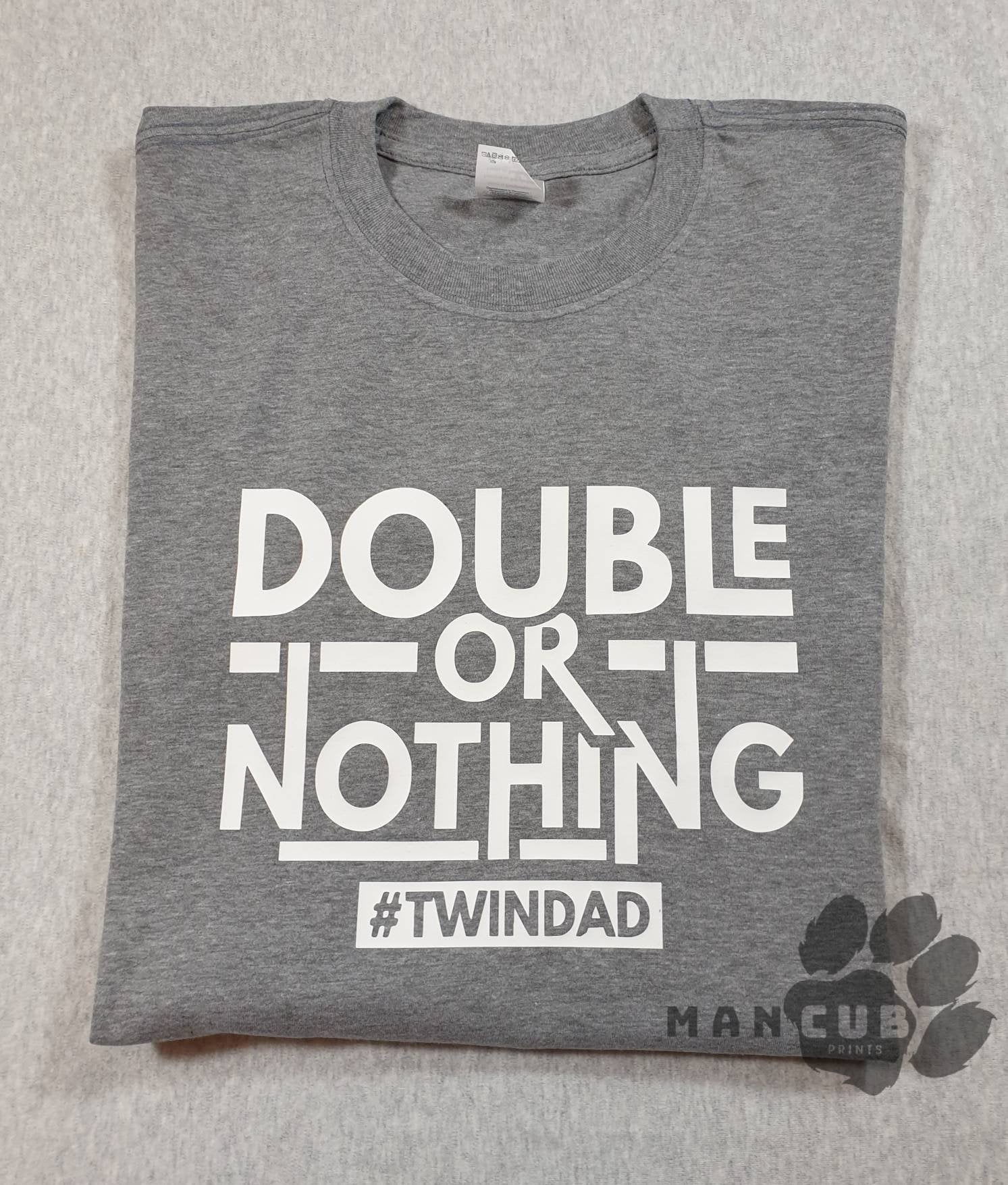 Father's day gift, Dad of twins t-shirt, twin dad t-shirt. - Mancub Prints