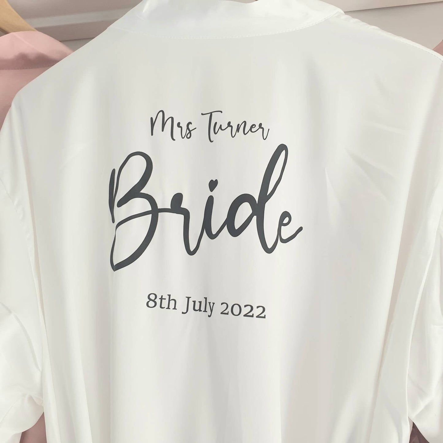 Personalised Bridesmaid Robes, Bridal Robes, Bridesmaid gifts, Personalised Lace Robes. - Mancub Prints