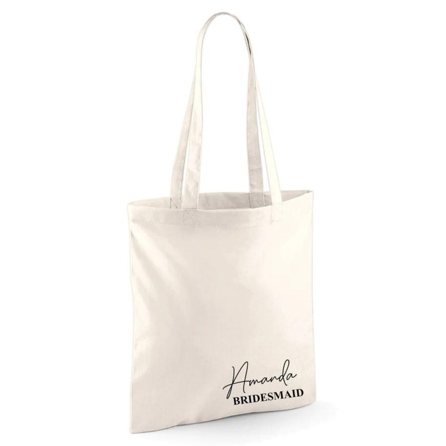 Personalised Wedding tote bag, Bridesmaid tot bag gift - Mancub Prints