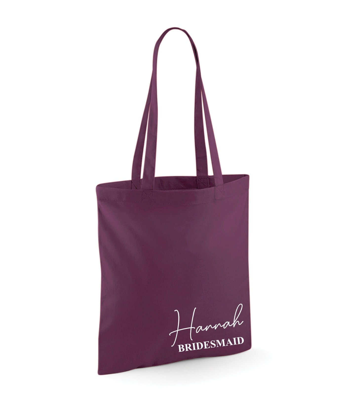 Personalised Wedding tote bag, Bridesmaid tot bag gift - Mancub Prints