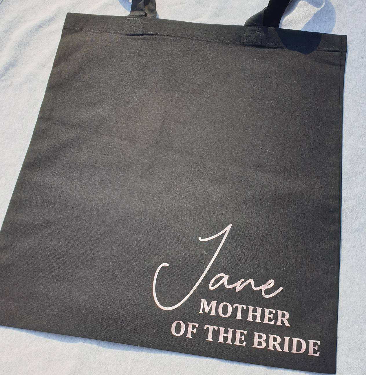 Personalised Wedding tote bag, Bridesmaid tot bag gift - Mancub Prints