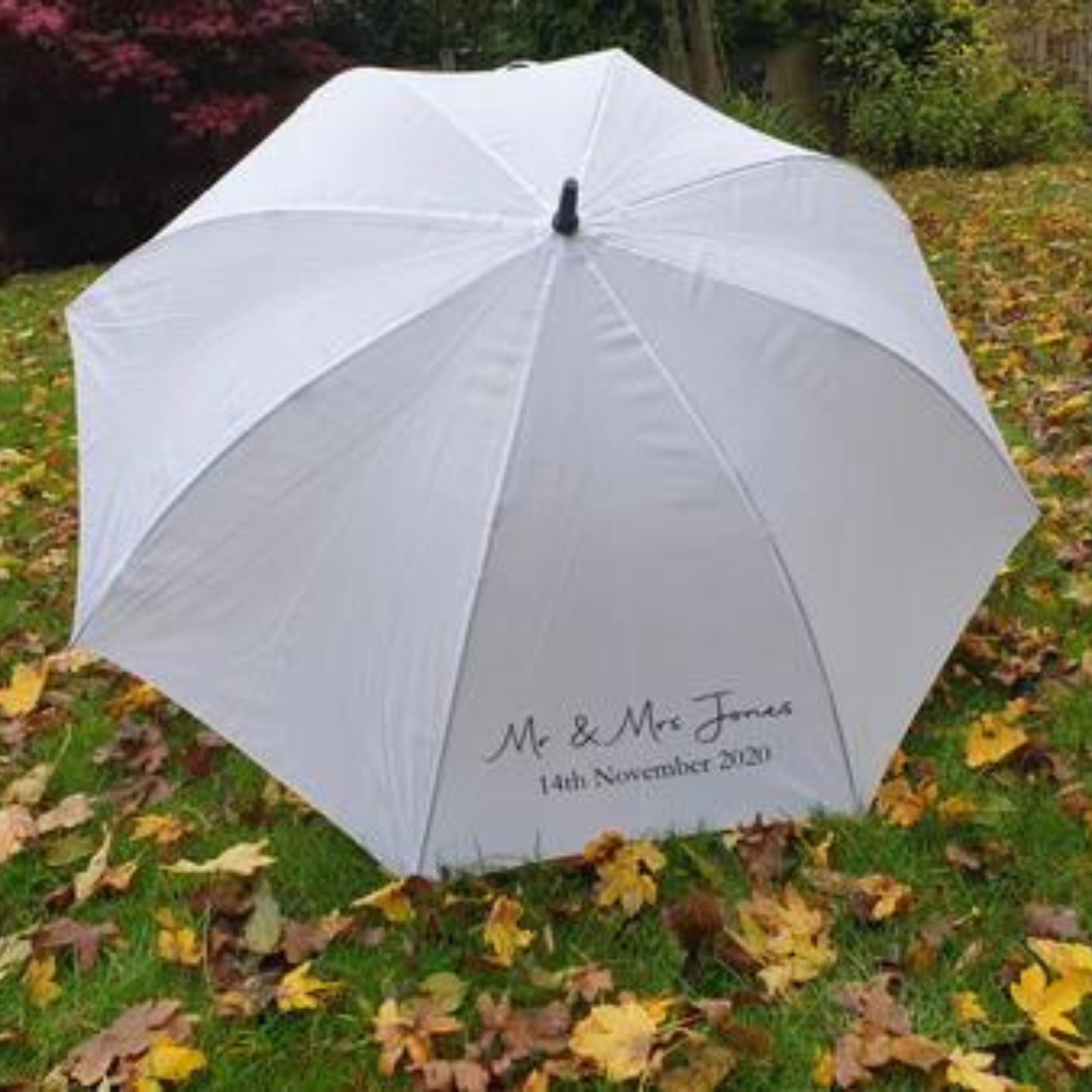 Personalised Wedding Umbrella, Bride Umbrella, Mr and Mrs Umbrella, - Mancub Prints