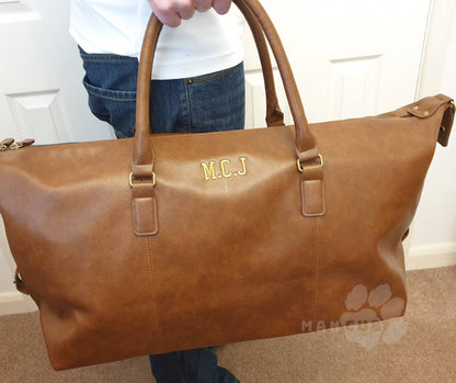 Personalised Weekend Holdall bag, Men's Travel bag, Personalised Groomsmen gift,